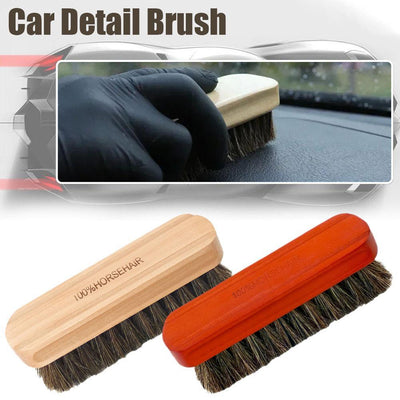 Soft Horsehair Leather Cleaning Brush