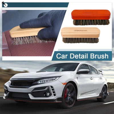 Soft Horsehair Leather Cleaning Brush