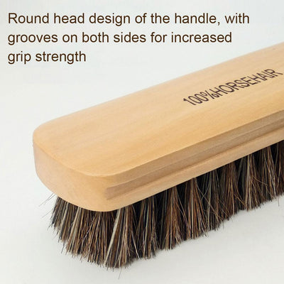 Soft Horsehair Leather Cleaning Brush