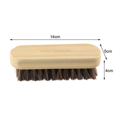 Soft Horsehair Leather Cleaning Brush