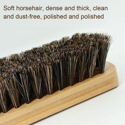 Soft Horsehair Leather Cleaning Brush