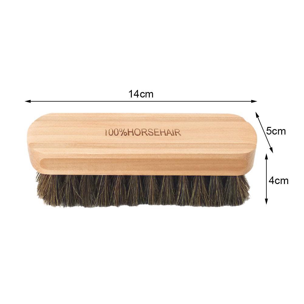 Soft Horsehair Leather Cleaning Brush