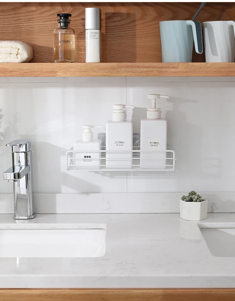 Bathroom Wall Mounted Corner Storage Shelves