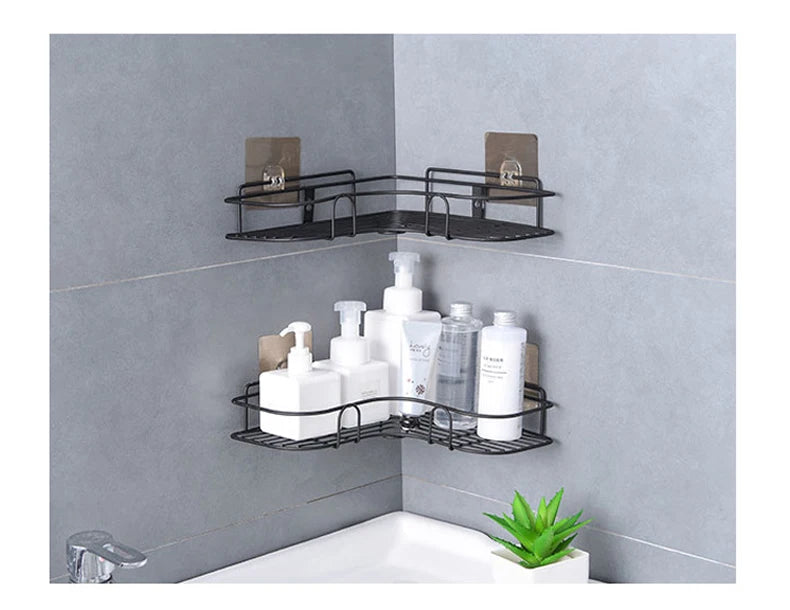 Bathroom Wall Mounted Corner Storage Shelves