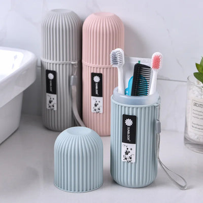 Portable Toothbrush Toothpaste Holder