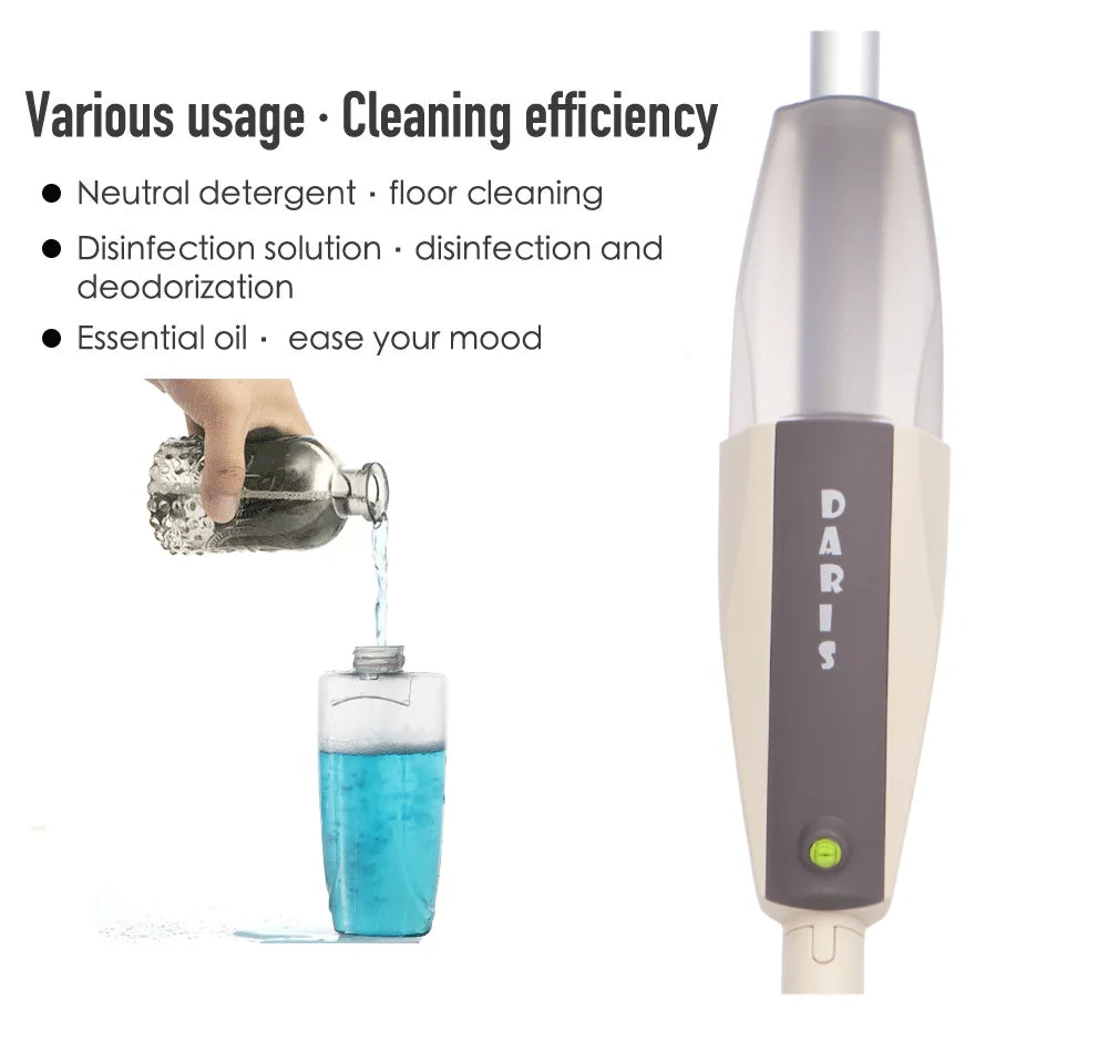 Spray Floor Mop with Microfiber Pads