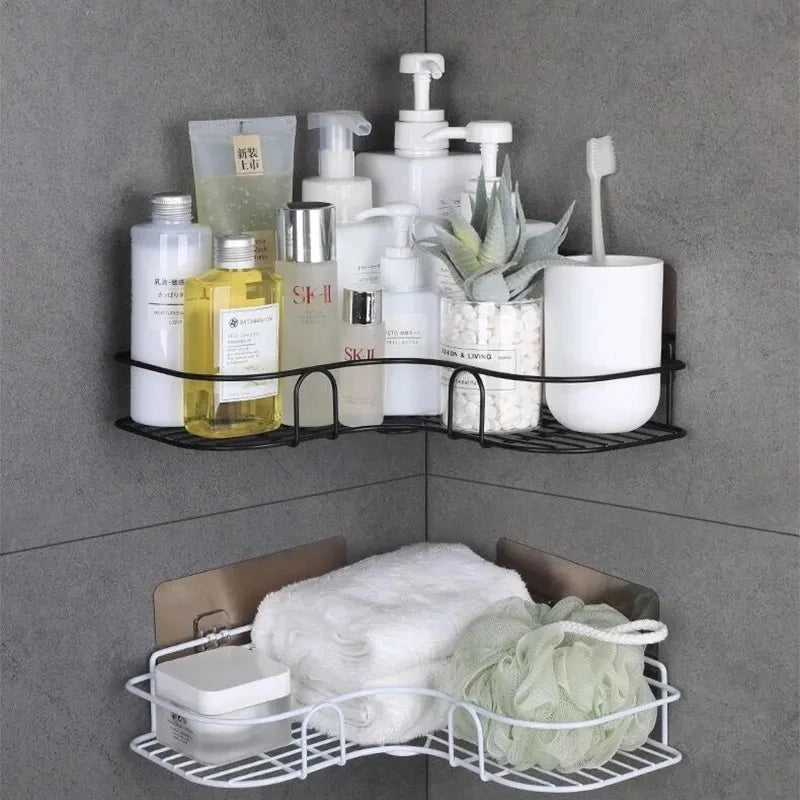 Bathroom Wall Mounted Corner Storage Shelves