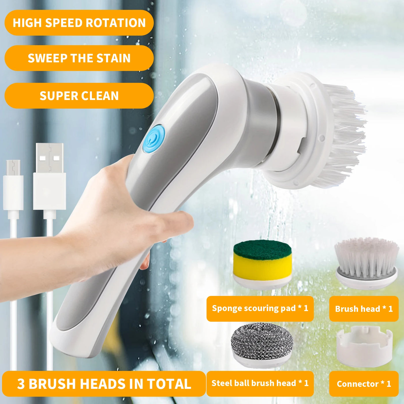 Wireless Electric Cleaning Brush