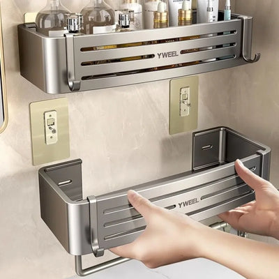 Aluminium Bathroom Shelves Wall Towel RacK