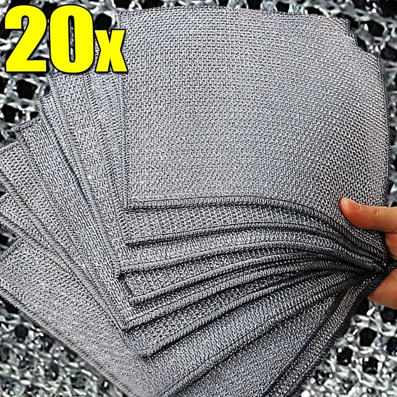 Silver Metal Wire Cleaning Cloth