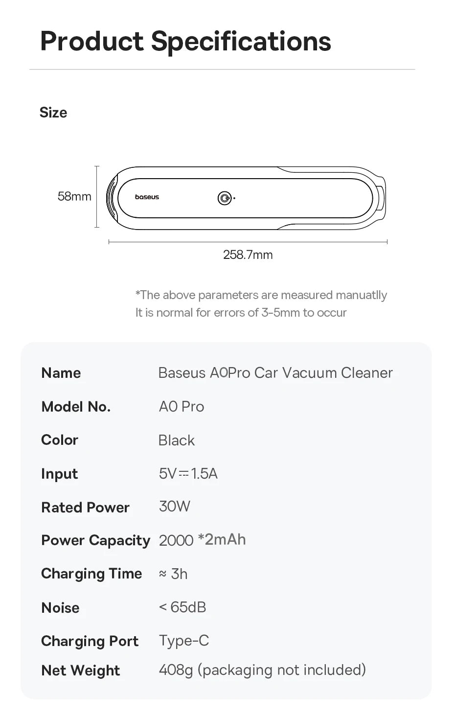 Car Vacuum Cleaner Wireless