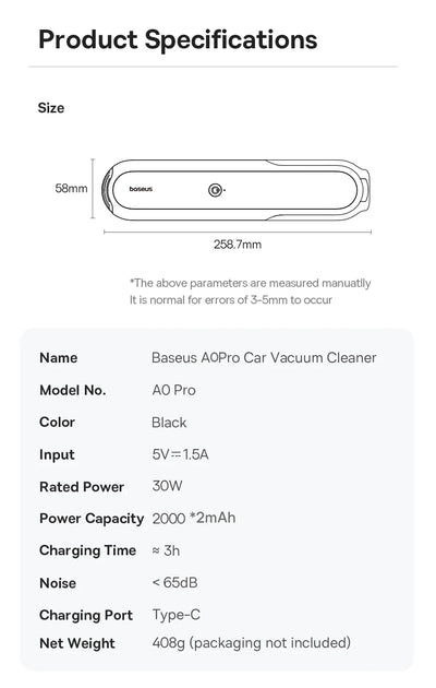 Car Vacuum Cleaner Wireless