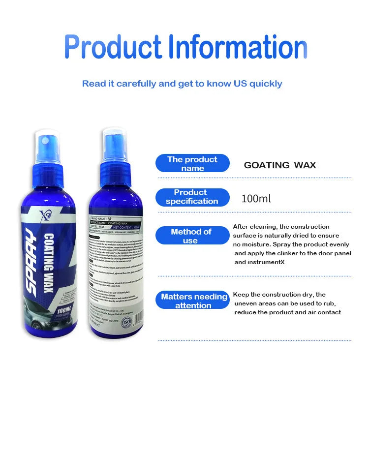 Car Plastic Restore Coating Agent