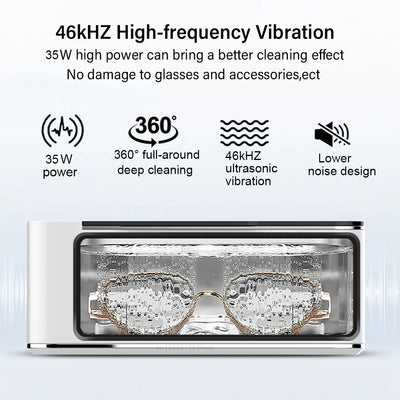 Ultrasonic Glasses Jewelry Cleaner 500ML