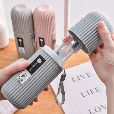 Portable Toothbrush Toothpaste Holder