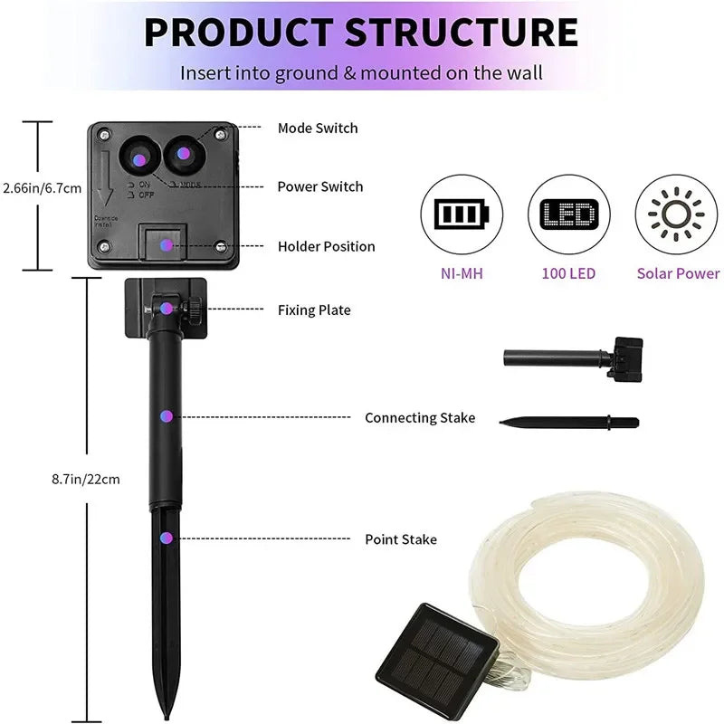 Solar Rope Strip Light