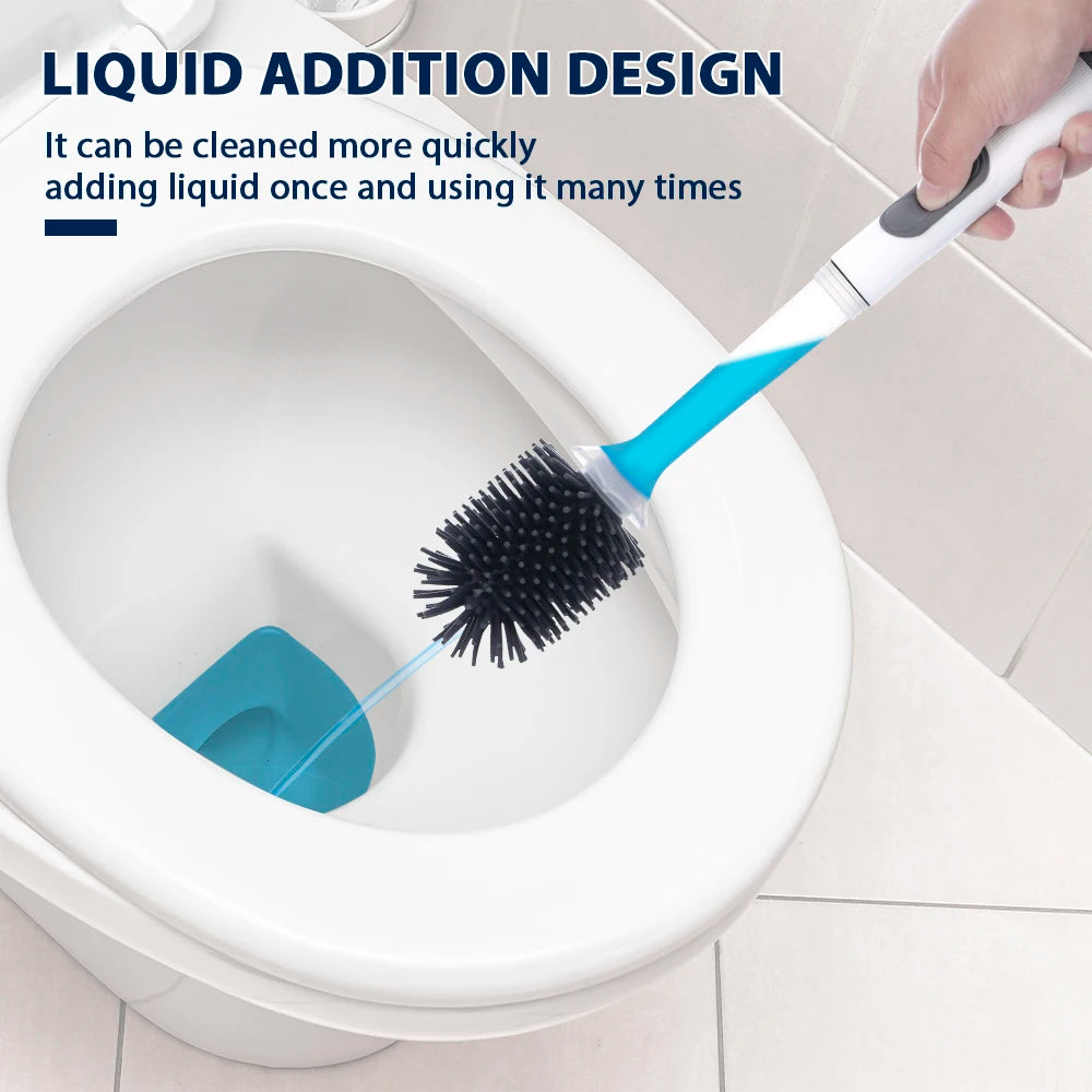 Water Spray Silicone Toilet Brush