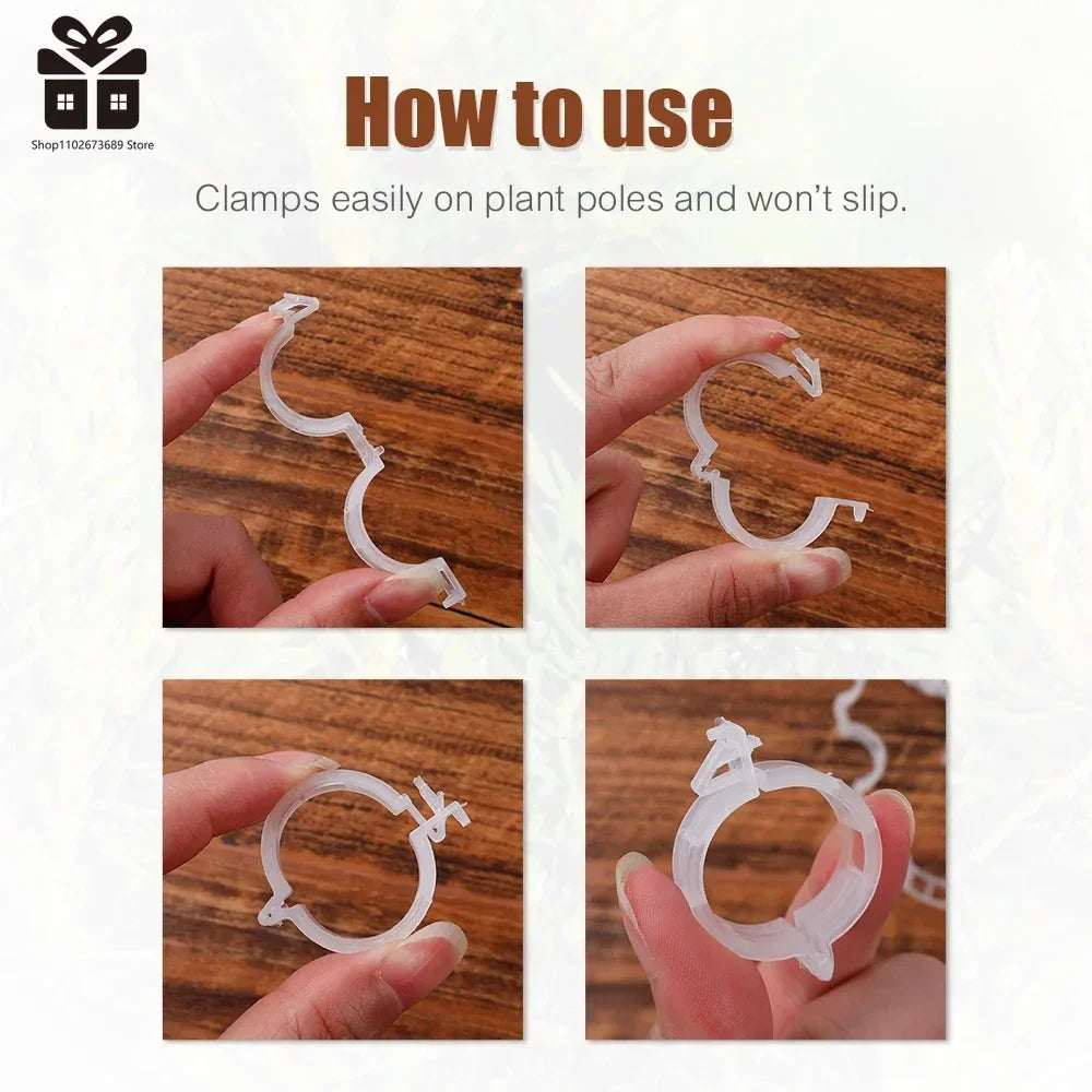 Plant Support Plastic Clips