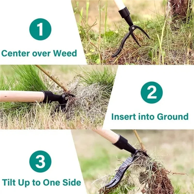 Stand Up Weed Puller Tool