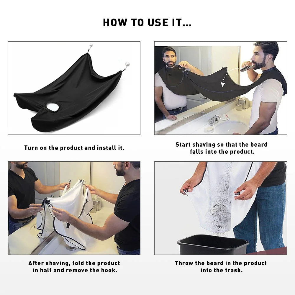 Men beard shaving apron