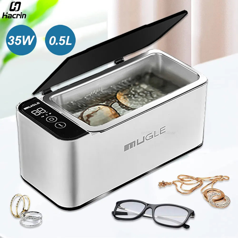 Ultrasonic Glasses Jewelry Cleaner 500ML