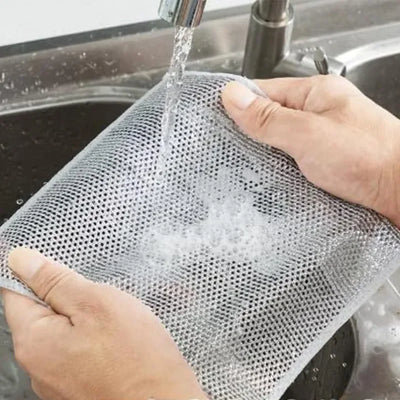 Silver Metal Wire Cleaning Cloth